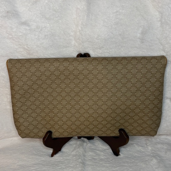 Celine Authentic Macadam Canvas Fold Over Clutch Bag - Vintage - Picture 13 of 15
